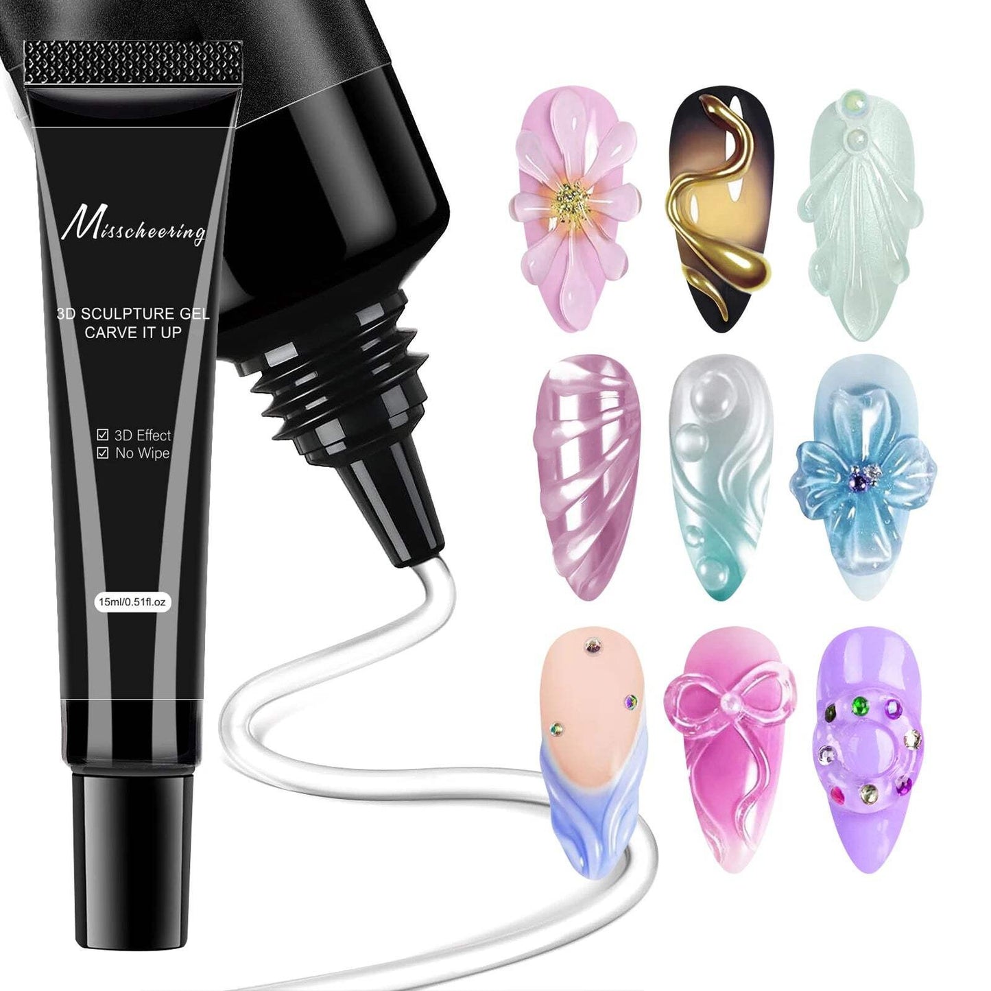 Nail Glue for 3D Nail Art & Rhinestone Decorations