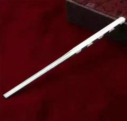 70g 999 Sterling Silver Certified Solid A Pair Chopsticks Family Collectible