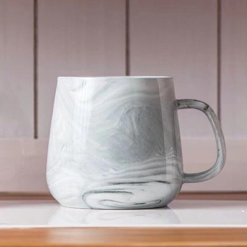 Nordic Style Marble Pattern Ceramic Coffee Mugs Breakfast Milk Tea Cup Gift