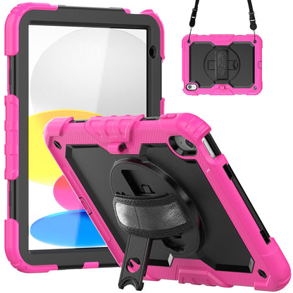For iPad 10.9 10th 2022 360 rotating silicone shockproof protective case 12color