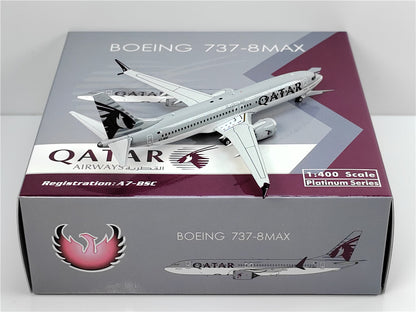 1:400 Phoenix QATAR BOEING B737MAX8 Airplane Diecast Aircraft Plane Model