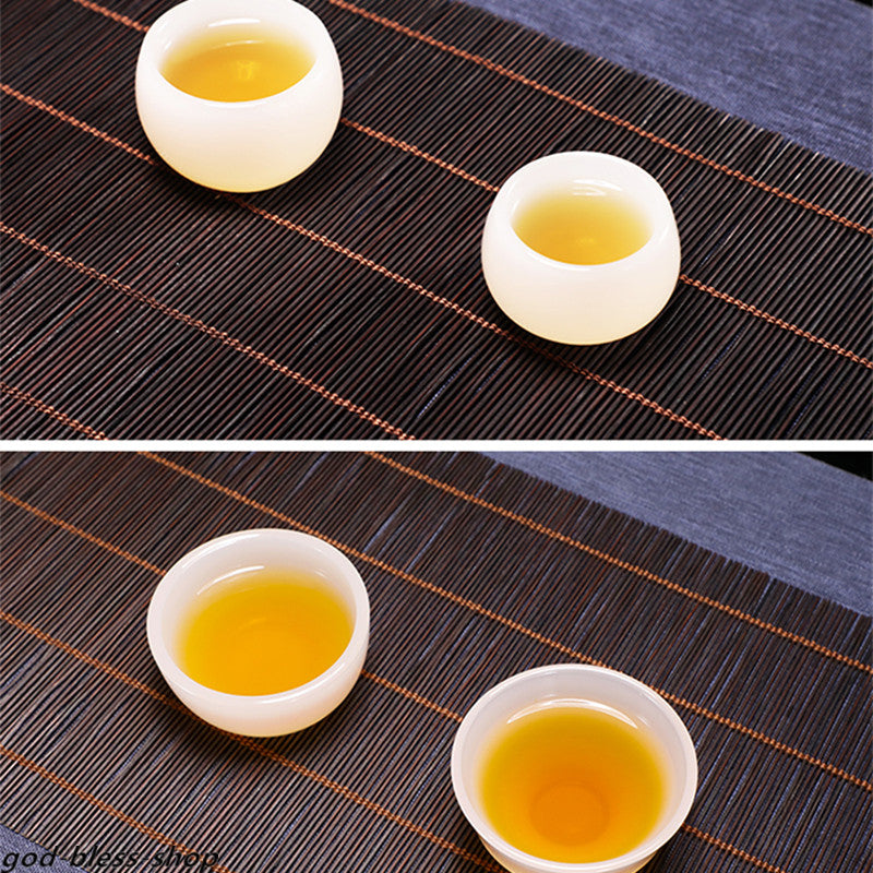 White Jade Porcelain Glass Tea Cup Chinese Kungfu Cup Master Cup Of Tea China