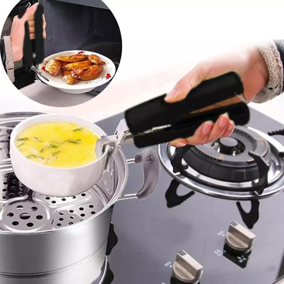 Soporte Sostenedor de Olla Herramienta Seguridad de Quemaduras Pinza Para Cocina