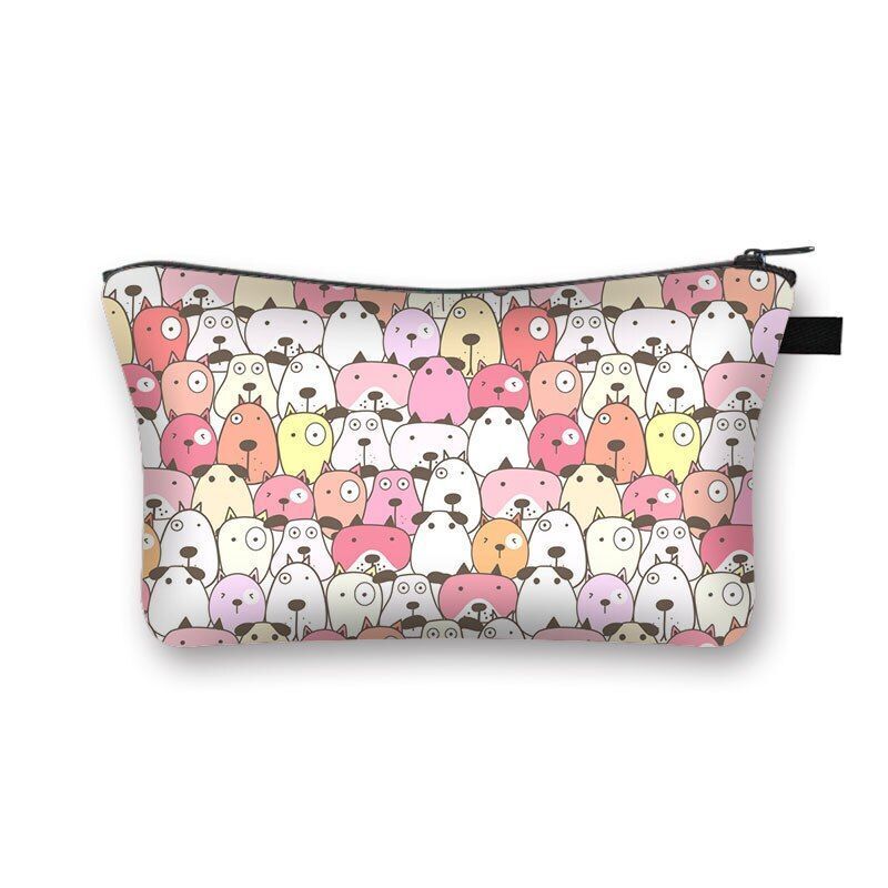 Cosmetic Bag Cartoon Toiletries Purse Small Clutch Makeup Handbag 13*15*21CM 1PC
