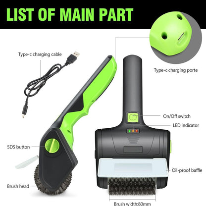Cordless Electric Grill Cleaning Brush - Rechargeable BBQ Cleaning brush