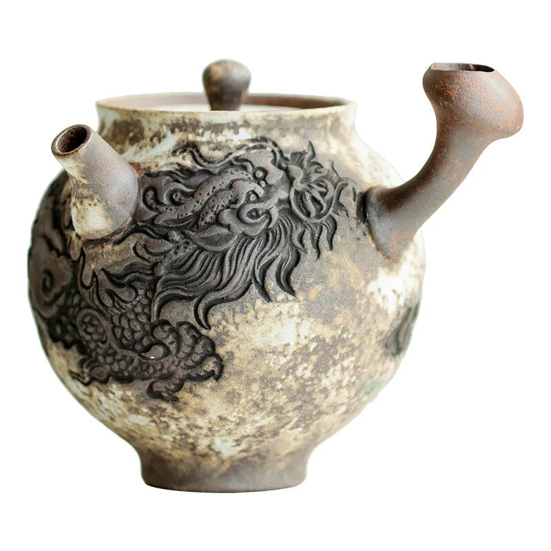 Handmade Teapot Ceramic Kung Fu Tea Set Retro Ceramics Household Collection