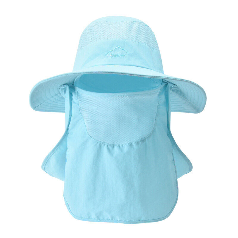 Unisex UV Protection Face Neck Cover Sun Hat Sport Breathable Hiking Fishing Hat