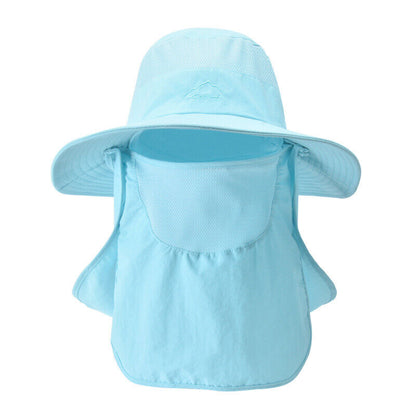 Unisex UV Protection Face Neck Cover Sun Hat Sport Breathable Hiking Fishing Hat