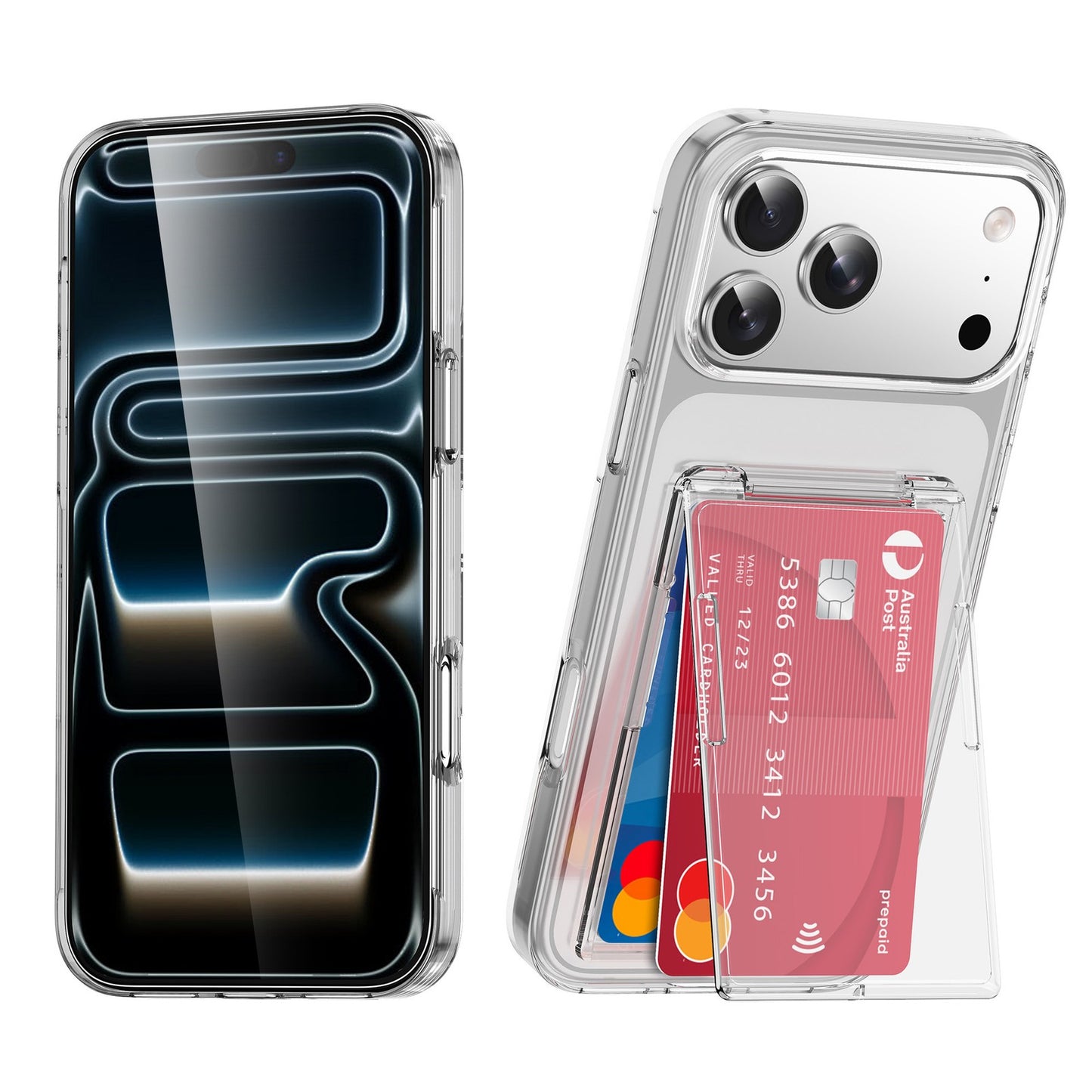 iPhone17 mobile phone case card bag skin frosted 16ProMax anti-fall cover