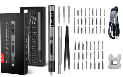 59 in 1 Precision Electric Screwdriver Set, Cordless Repair Tool Set with Ass...