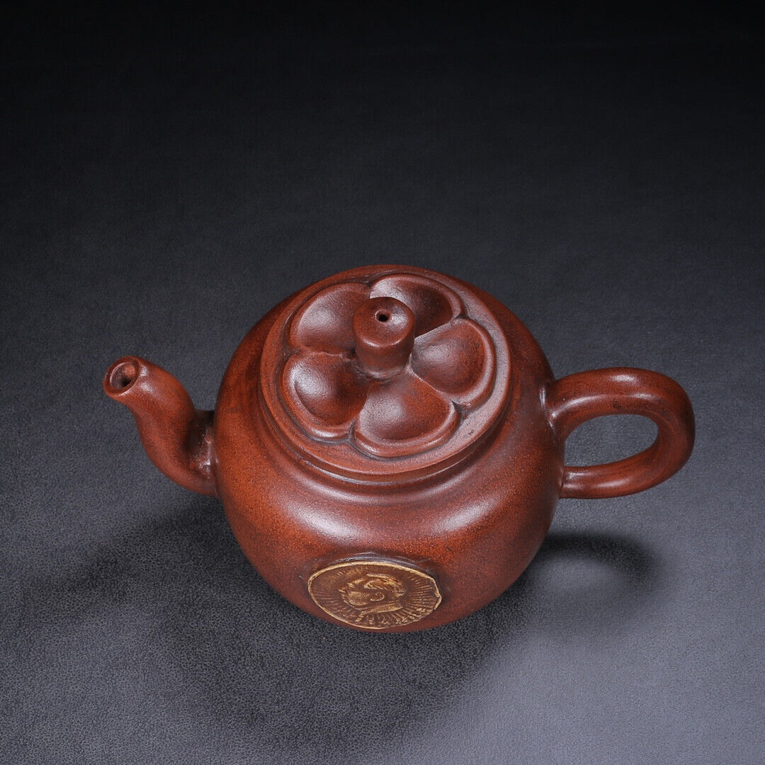 Chinese Yixing Zisha Clay Handmade Exquisite Teapot （文革壶 底款：徐汉棠）