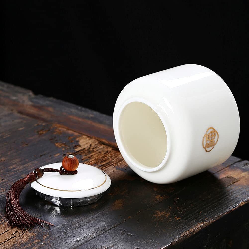 13.5cm Ceramic Tea Cans Storage Sealed Jar Tea Caddy Candy Jar Home Decor