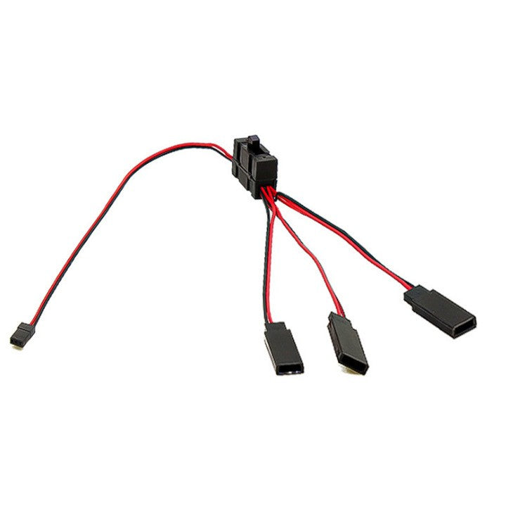 3 Way Wire LED Light On/off Switch Y Cable for 1/10 SCX10 TRX-4 RC Crawler Car