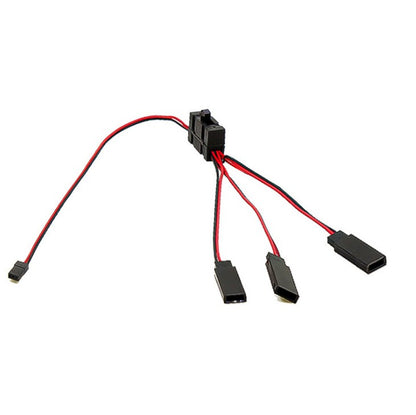 3 Way Wire LED Light On/off Switch Y Cable for 1/10 SCX10 TRX-4 RC Crawler Car