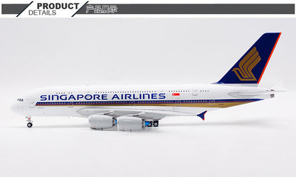 37CM 1:200 SQ Wings SINGAPORE AIRLINES AIRBUS A380 Airplane Diecast Plane Model