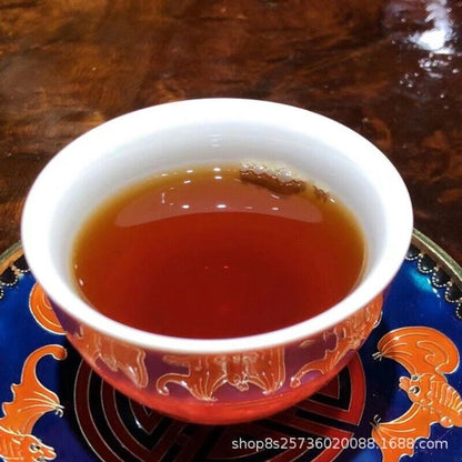 357g Yunnan Tea Camphor Flavor Fragrance Ripe Tea Ancient Puerh Tea Cake Tea