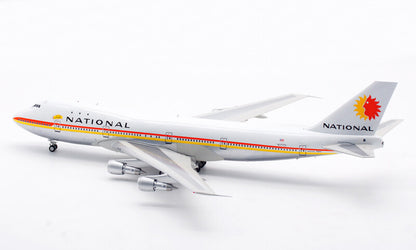 1:200 35CM InFlight NATIONAL BOEING 747-100 Passenger Airplane Diecast Model