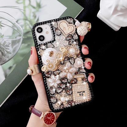For Samsung Phone Case Rhinestone Full Diamond Drop-resistant Protective Case