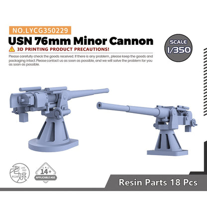 Yao's Studio LYCG350229 1/350 Model Upgrade Parts USN 76mm Minor Cannon