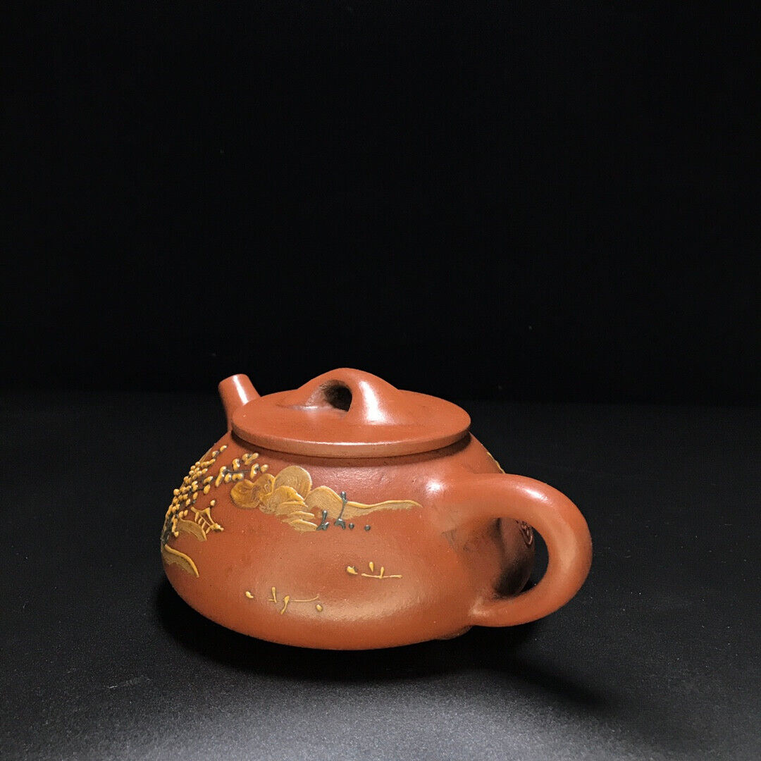 Chinese Yixing Zisha Clay Handmade Exquisite Teapot （石瓢壶 底款：陈鸣远）