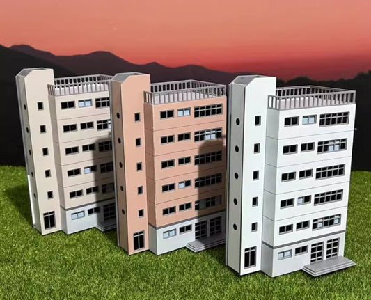 1/150 Scale School Building Model Railroads Modern House Parts Kits C1 C2 C3