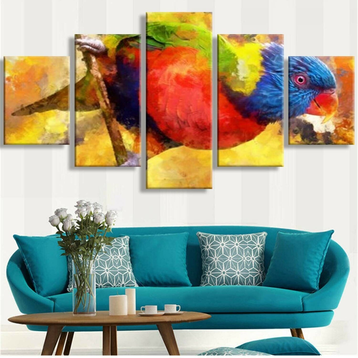 Bird 5 Pieces Poster and Print Wall Art for Living Room Home Decor Unframed