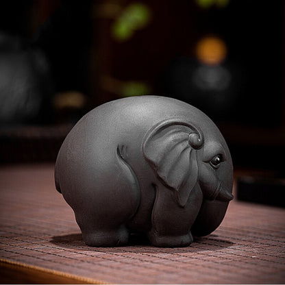 On Sales Chinese Tea Pet Elephant Statue Mascot House Warming Gift Artware Small