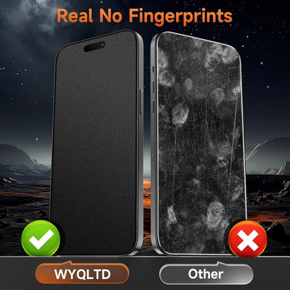 2 Pack for Iphone 17 Pro Max Matte Screen Protector Glass, anti Glare, anti Fing