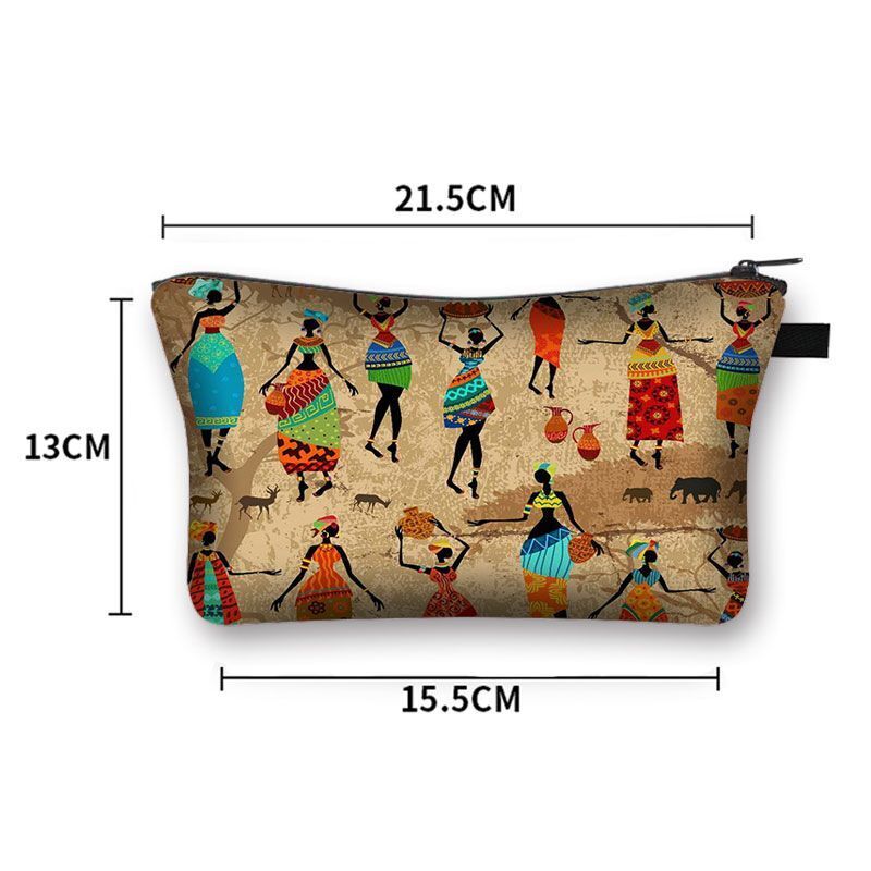 Print Cosmetic Bag Makeup Purse Cosmetic Case Lipstick Storage Bags Traveling
