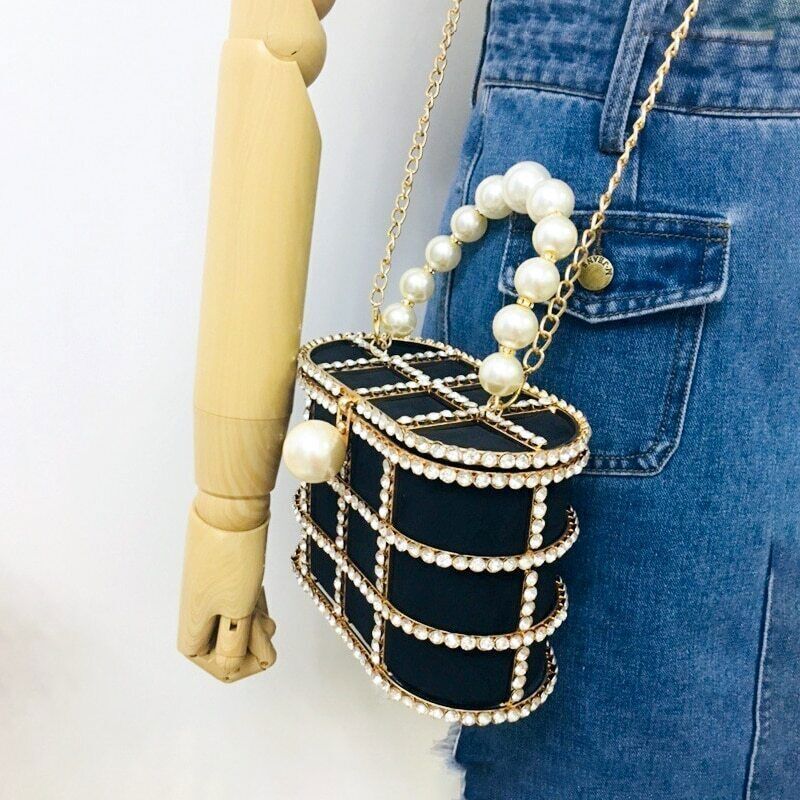 Basket Evening Clutch Bags Women Handbags Ladies Wedding Party Purse