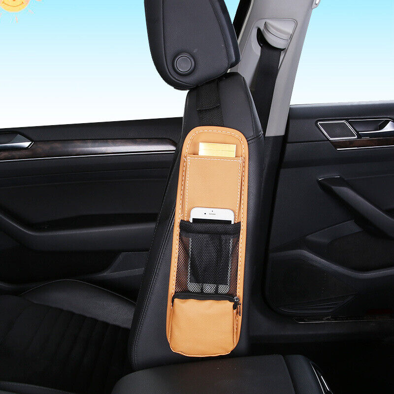 Car Seat Side Mesh Bag Organizer Storage Holder Phone Stowing Pocket Accessories