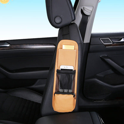Car Seat Side Mesh Bag Organizer Storage Holder Phone Stowing Pocket Accessories