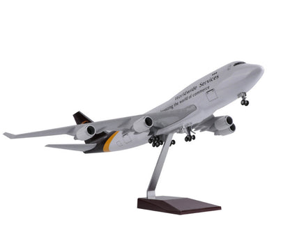 47CM 1:150 UPS BOEING 747-400 Airplane Landing Gears Resin Plane Aircraft Model