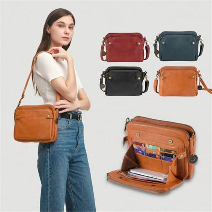 Three Layer Crossbody Shoulder Ladies Bag PU Shoulder Bag Purse Handbag Womens