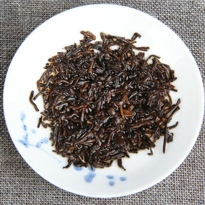 YunNan MengHai GongTing Puer Ripe Tea Bulk Cooked Pu'er Alcoholic Tea-
