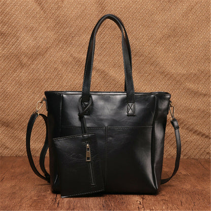 Women Ladies PU Leather Handbag Shoulder Lady Casual Shopper Messenger Bag Purse