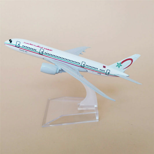 16cm Airplane Model Plane Royal Air Maroc Airlines Boeing 787 B787 Aircraft Toy