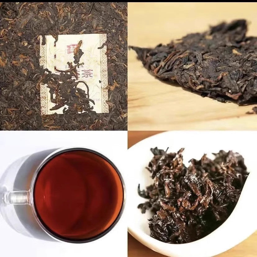 2021 TAETEA Dayi 7552 Menghai Yunnan Ripe Puerh Tea Puer Old Black Tea 357g -