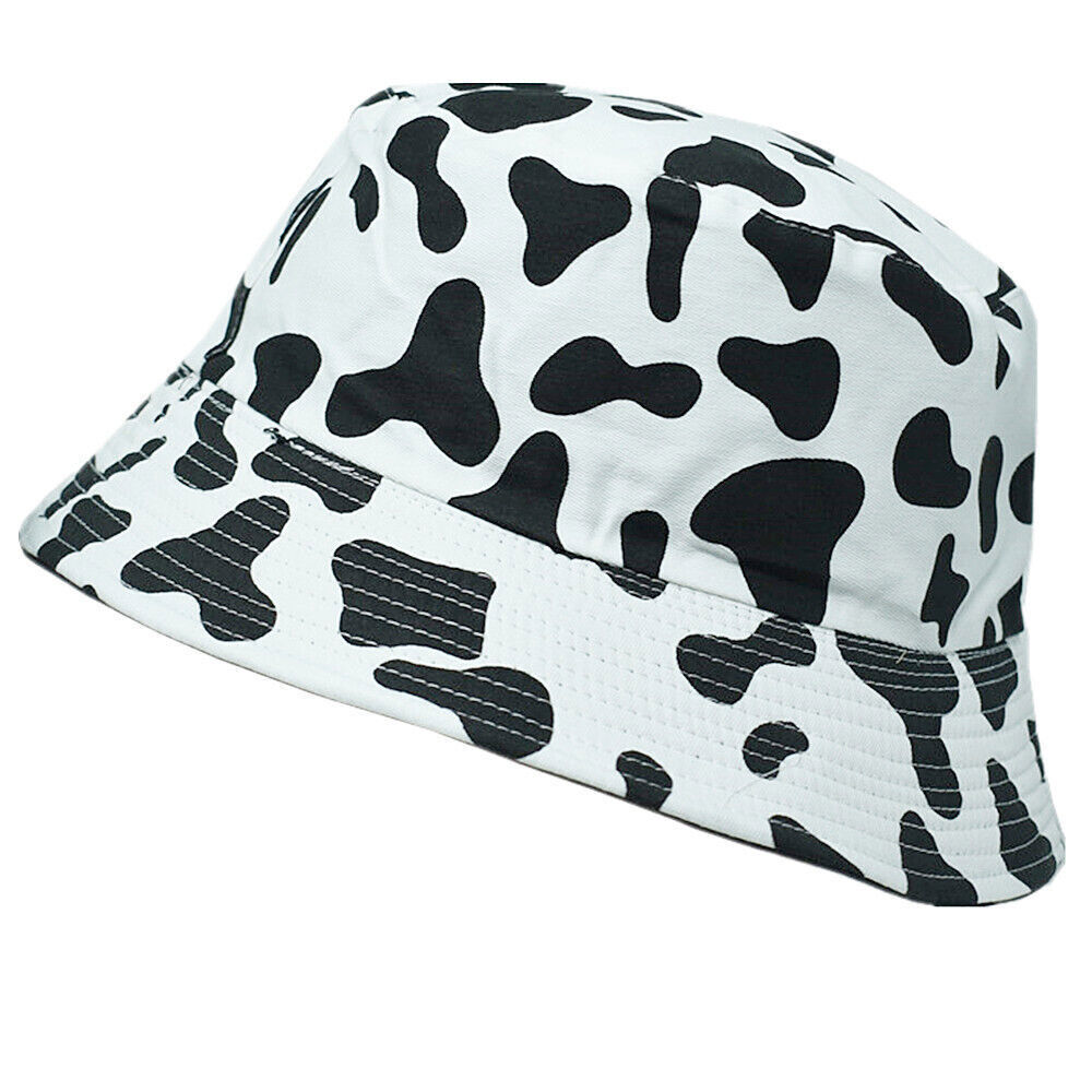 Unisex 100% Cotton Bucket Hat Boonie Hunting Fishing Outdoor Reversible Cap