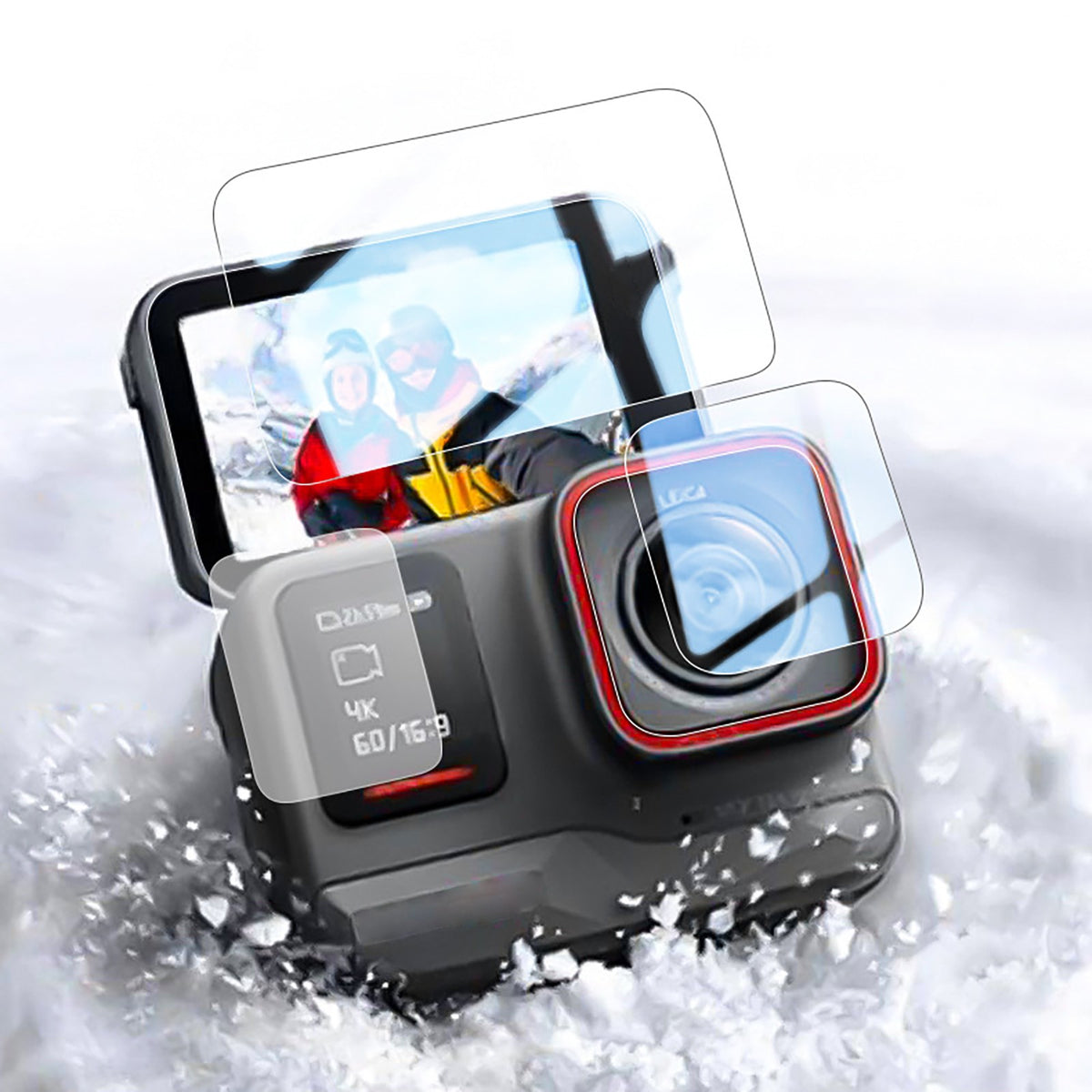 Cameras HD Tempered Glass Screen Film Protector Kit For Insta360 Ace Pro