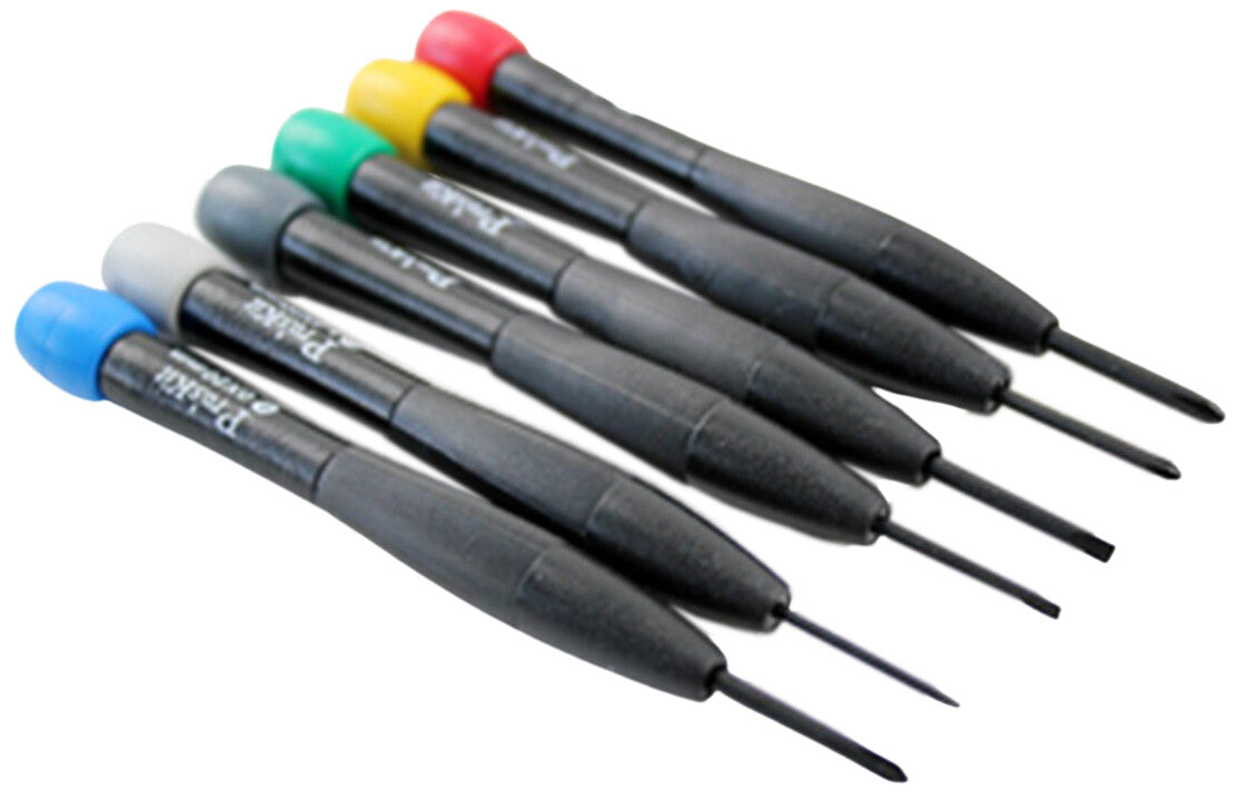 Pro'sKit 6 Piece Precision Screwdriver Set with Phillips and Slotted (8PK-2061)