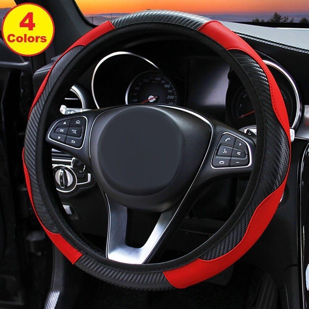 New Funda Para Volante Cuero Negro Coche Antideslizante Universal 50% Off
