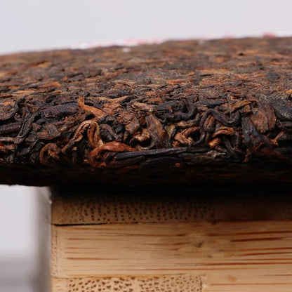 357g Yunnan Treasured Old Ban Zhang Pu'er Tea Ripe Tea Cake Qizi Cake Tea