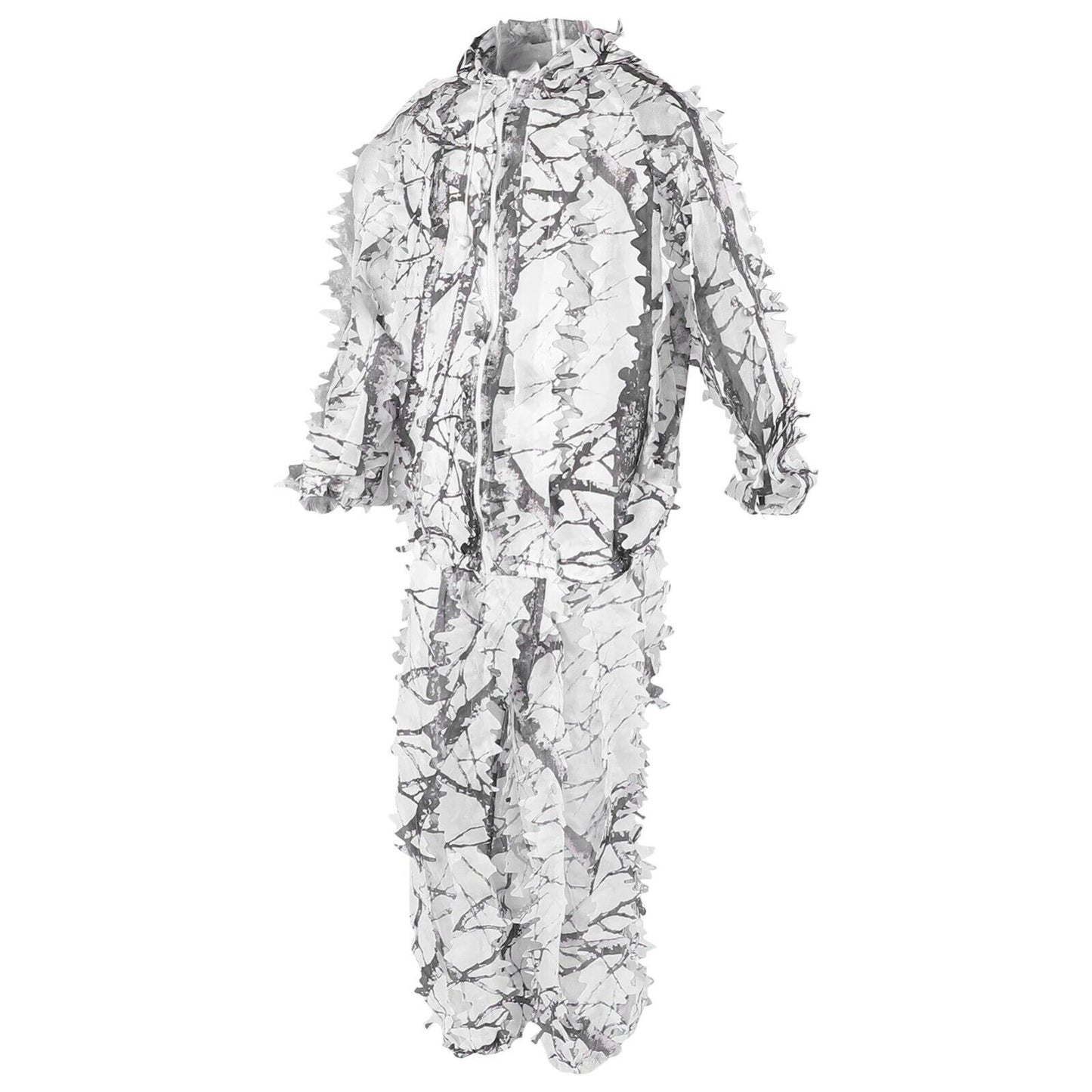 Ghillie Suits Snow Wild Camouflage 3D Leaf Jackets Pants Set Clothes For Hunting