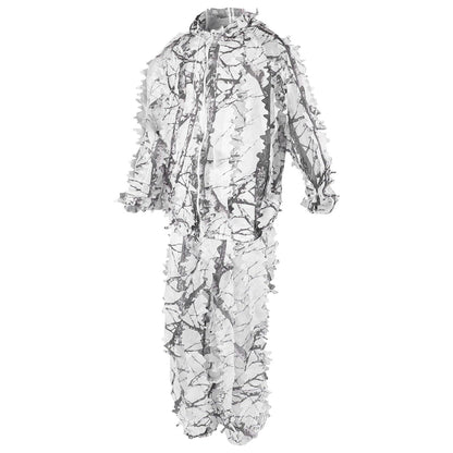 Ghillie Suits Snow Wild Camouflage 3D Leaf Jackets Pants Set Clothes For Hunting