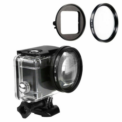 For Gopro Hero 5 Original Waterproof Housing 58MM 10X Close Up Macro Lens Filter