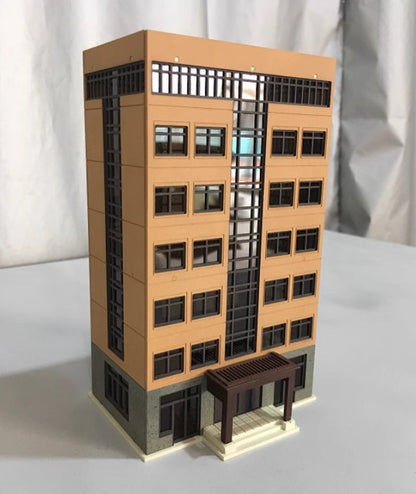 N Scale Outland Building Model Railway House 1/150 Office Building Scene Model