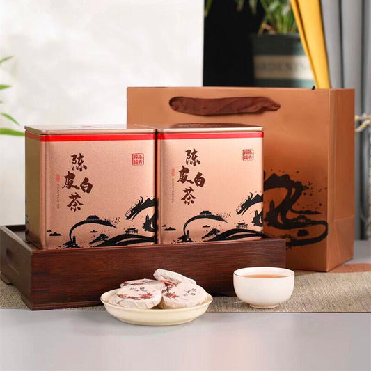 2015 Chenpi White Tea Mini Cake Fuding Old White Tea Mini Cake 500g
