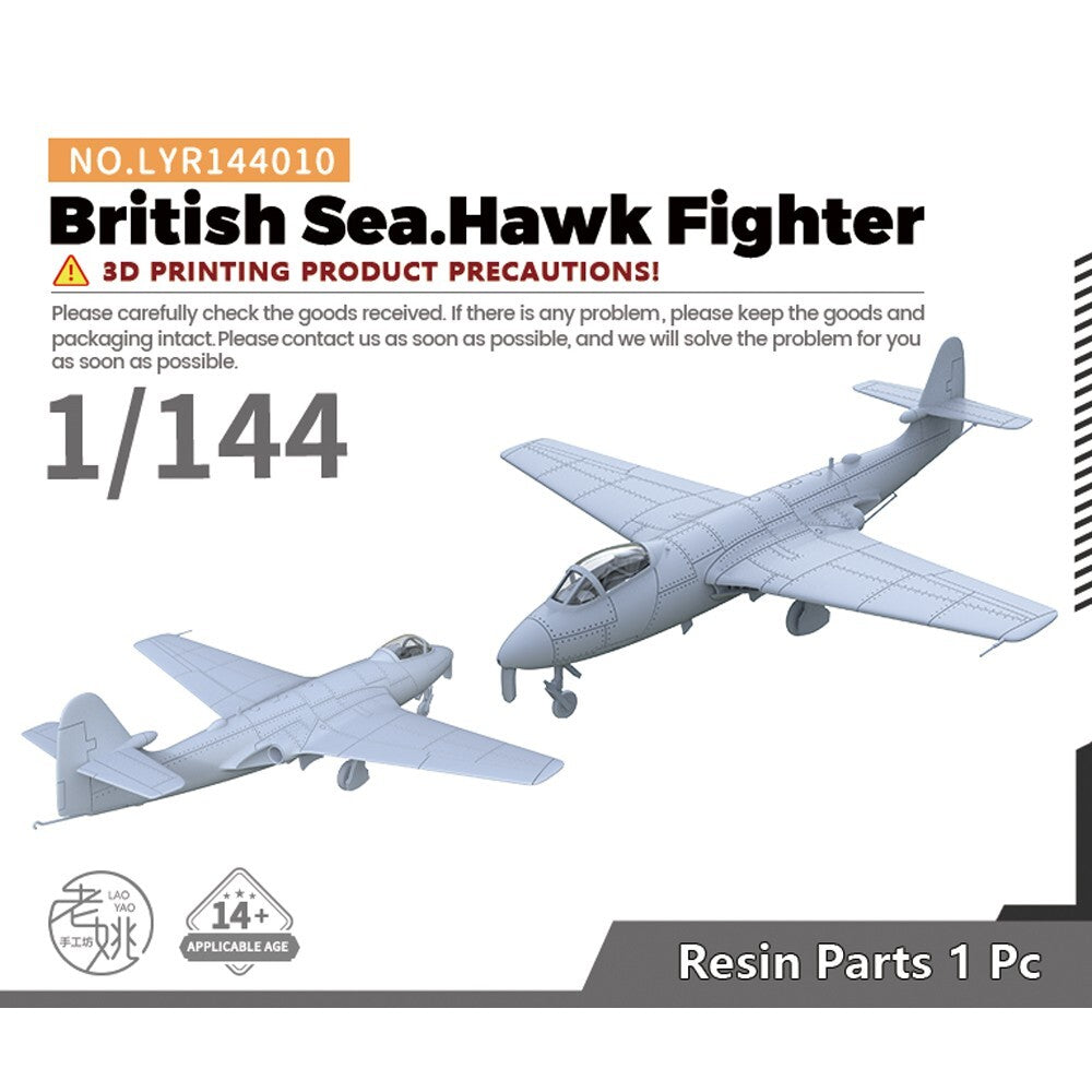 Yao's Studio LYR144010 1/144 Military Model Kit British Sea.Hawk Fighter