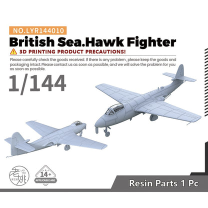 Yao's Studio LYR144010 1/144 Military Model Kit British Sea.Hawk Fighter